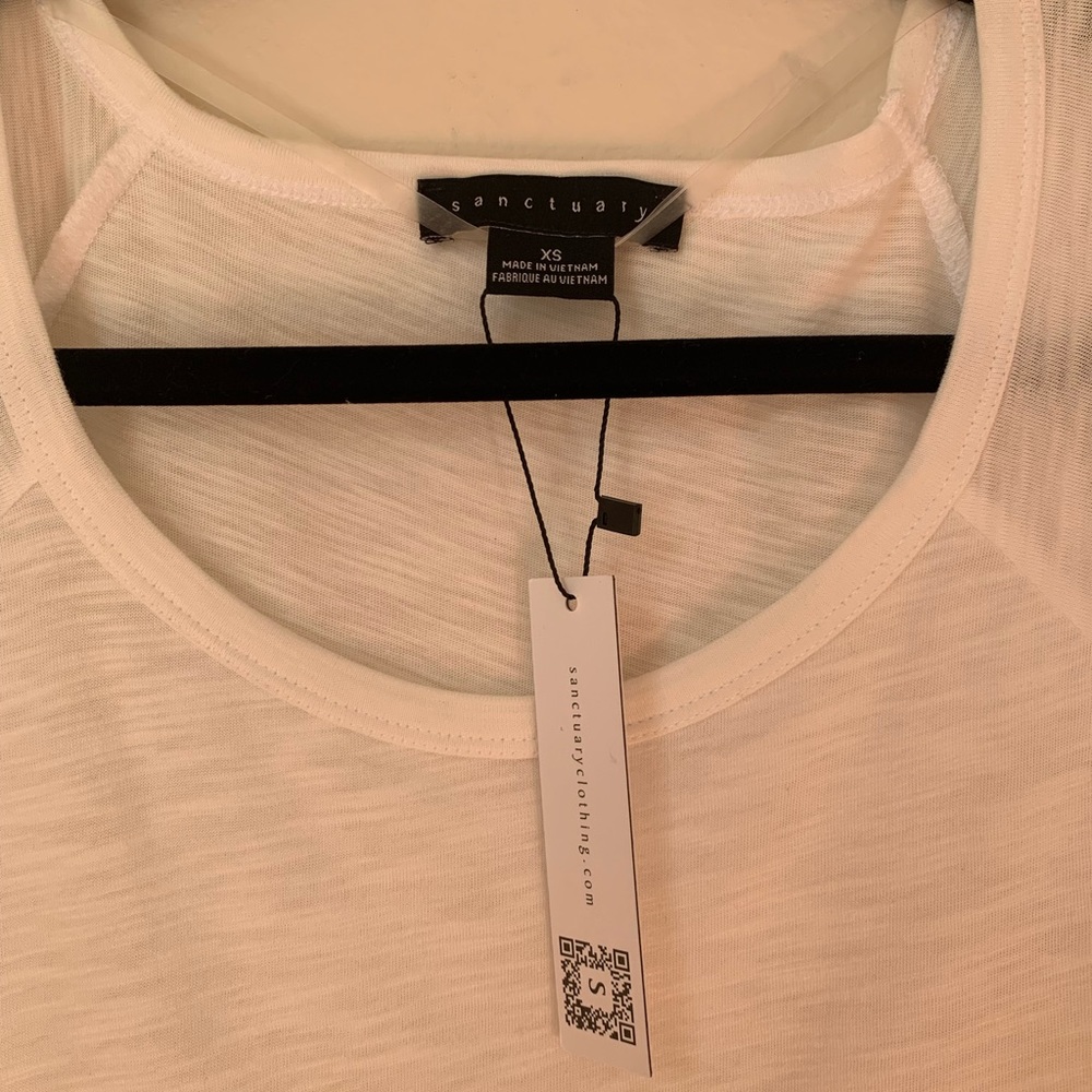 Sanctuary women’s all day tie tee- size XS New with tags - Picture 5 of 6
